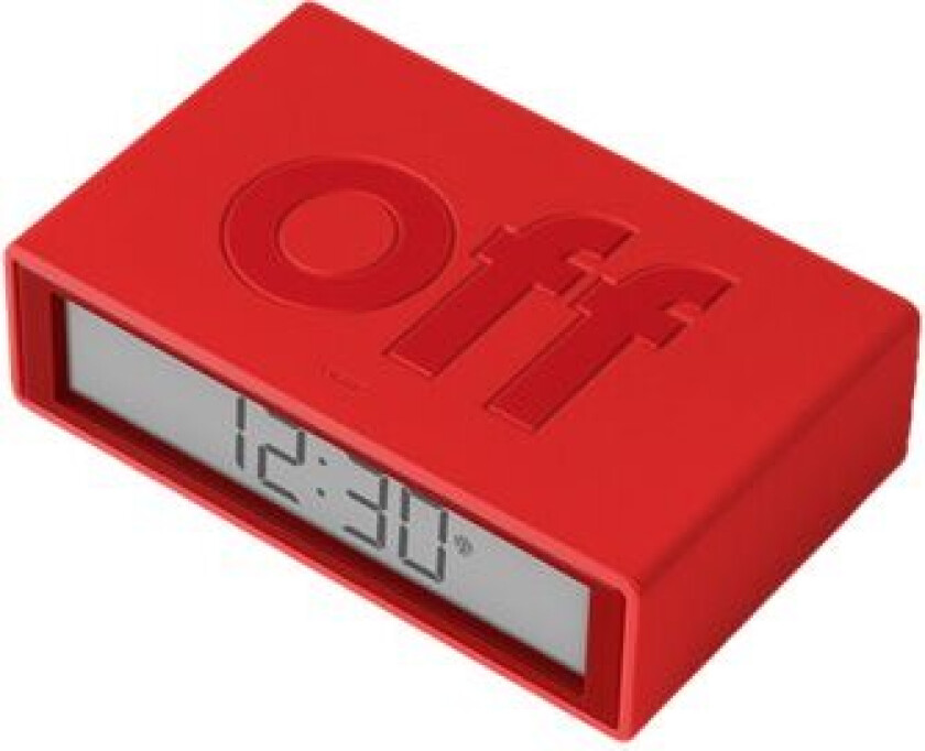 Flip+ Radio-Controlled Alarm Clock Red/Rubber Red Lr150r9