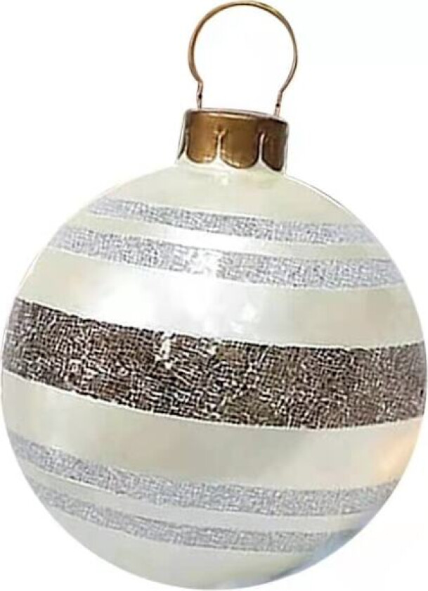 Sølv Snøflak Gigant Oppblåsbar Julekule Ornament Utendørs/Innendørs