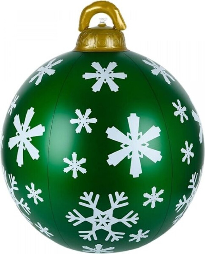 23,6 tommers oppblåsbar julekule, gigantisk PVC-julekule for innendørs bruk