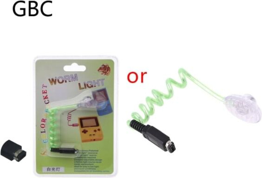 Kompatibel med Gameboy Color GBC GBP-konsoll Ormelys LED-belysning nattlampe for Gameboy Advance for GBA GBC