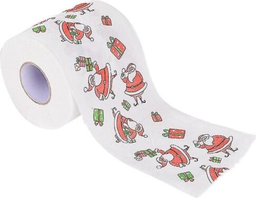 Julemønstret farget toalettpapir Julenisse juletre trykt vev (2 stk) zdq