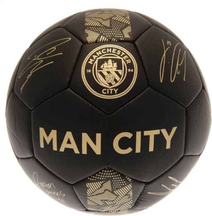 Manchester City FC Phantom Signature Fotball 1 Matt Svart/Gull Matt Svart/Gull Matt Svart/Gull 1
