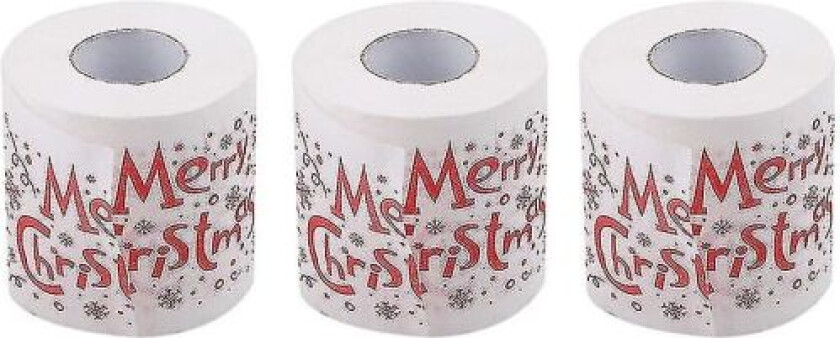 Ornts Mønster Toalettpapir Julenisse Tre Trykt Vev N08918