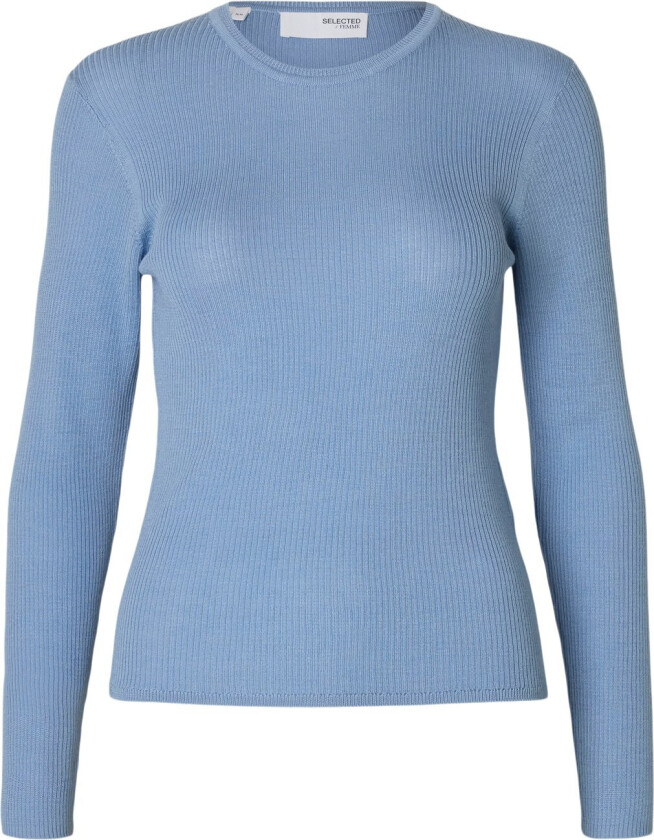 Slfnaja LS Knit Oneck Str L - Gensere