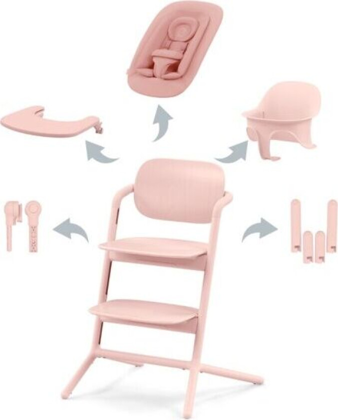 Bilde av Cybex, Spisestol, Lemo Chair, 4i1 Pakke - Pearl Pink