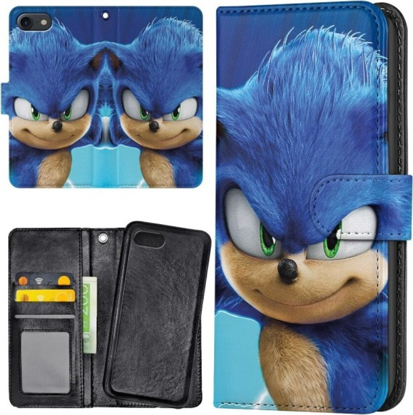 iPhone 7/8/SE - Lommebok Deksel Sonic the Hedgehog