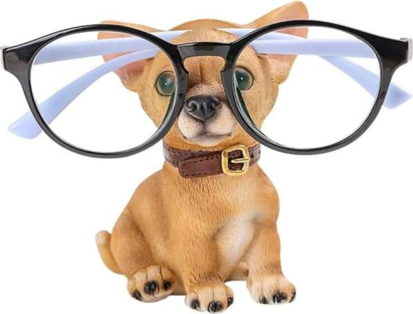 (Gul)Funny Dog Shape Brilleholder, Brillestativ, Resin, ZQKLA