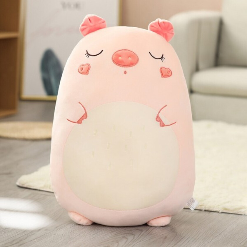 Den nye 60cm Squishmallows plysjleketøy dyret Kawaii myk stor pute Pink pig