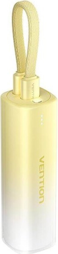 Powerbank 5000mAh FHWY0 20W + USB-C to lightning cable (yellow) Nødlader - Gul - 5000 mAh