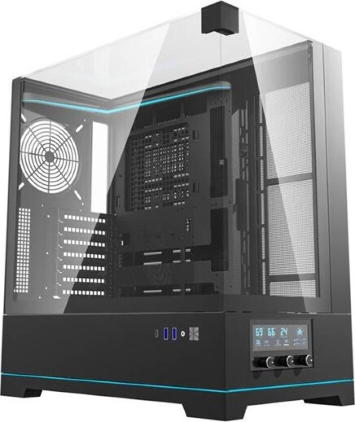 DY450 computer case without fans (black) - Kabinett - Miditower - Svart