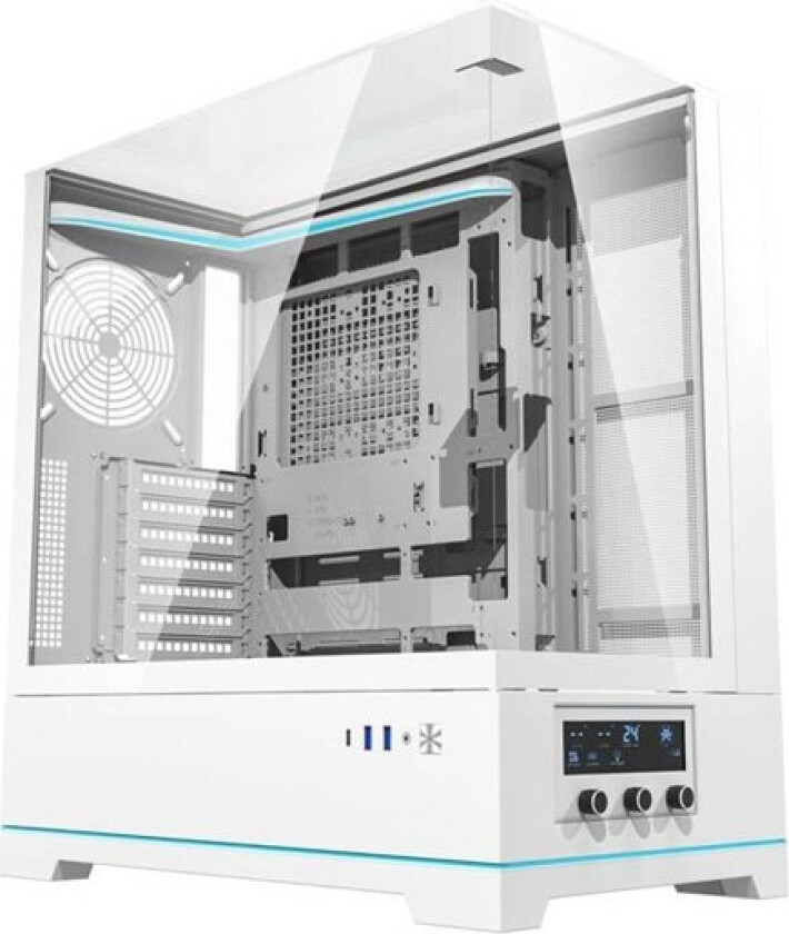 DY450 computer case without fans (white) - Kabinett - Miditower - Hvit