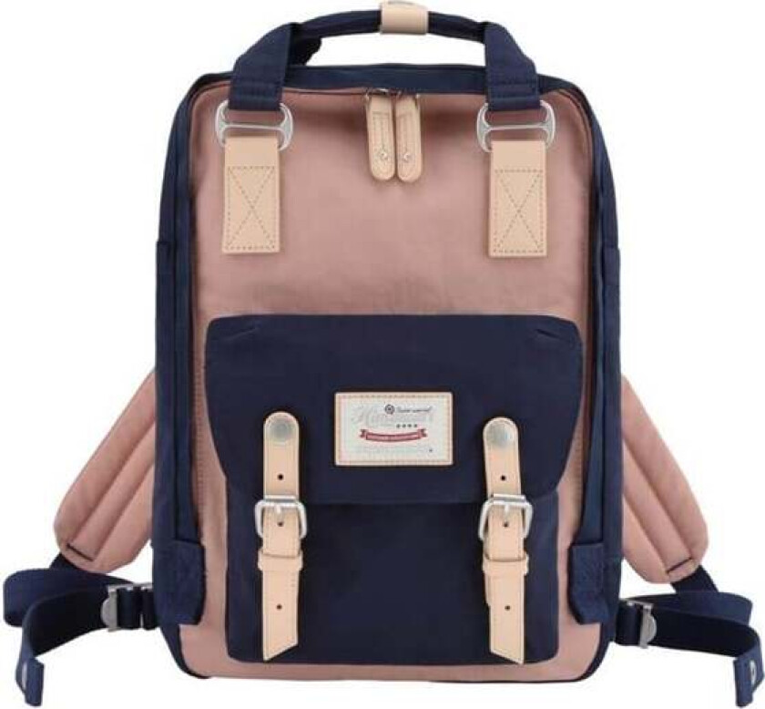 188L 14'' laptop backpack (navy blue and pink)