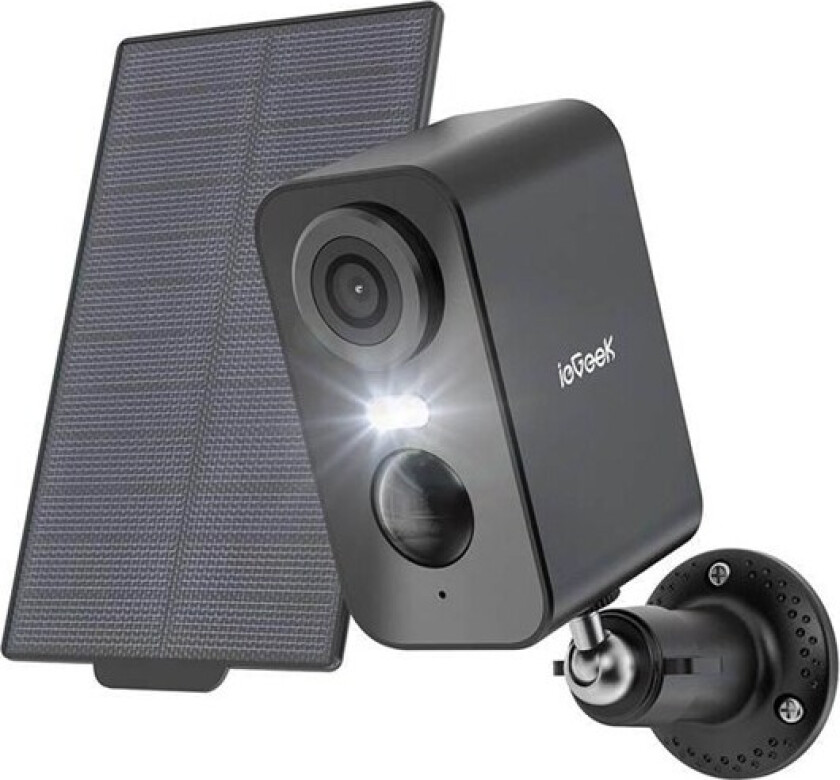 Wireless 3MP WiFi outdoor camera ZS-GX3S black with solar panel