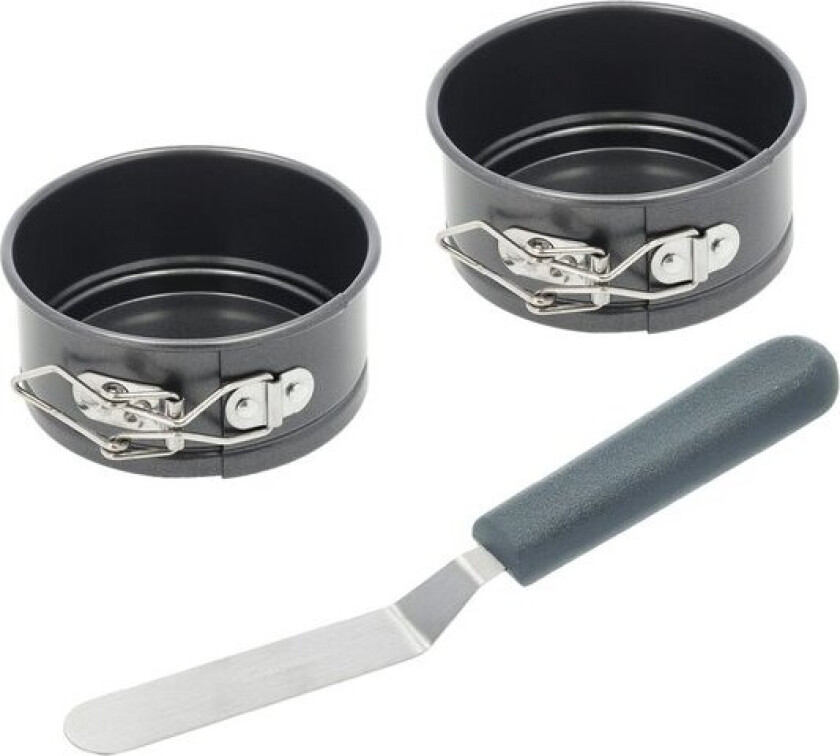 Mini springformsett m/spatel 3 deler
