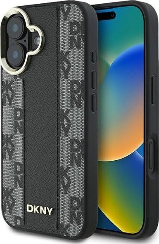 Dkny Dkny Dkhmp16spcpvslk Iphone 16 6.1" Czarny/Black Hardcase Checkered Pattern Magsafe