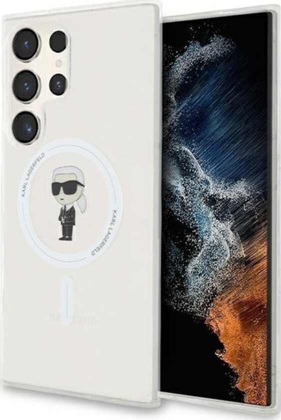 Deksel Klhms23lhfcknot Samsung Galaxy S23 Ultra Hardcase Iml Ikonik Magsafe Gjennomsiktig