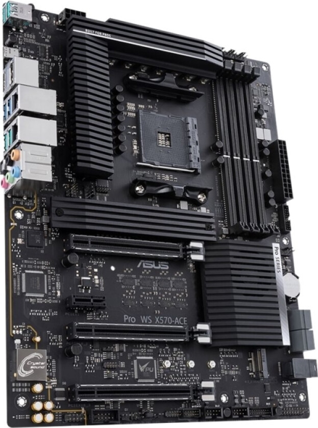 Asus Pro Ws X570-Ace - Hovedkort - Atx - Socket Am4 - Amd X570 Chipset - Usb-C Gen2, Usb 3.2 Gen 1, Usb 3.2 Gen 2 - 2 X Gigabit Lan - Innbygd Grafikk