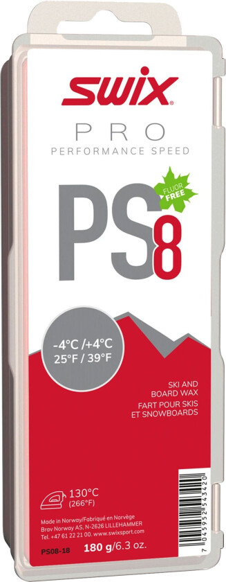 Bilde av Glider PS8 Red, -4°C/+4°C, 180g 23/24, glider STD