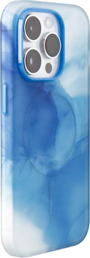 iPhone 15 Puro AQUA Fleksibelt Plastdeksel - MagSafe Kompatibelt - Blå
