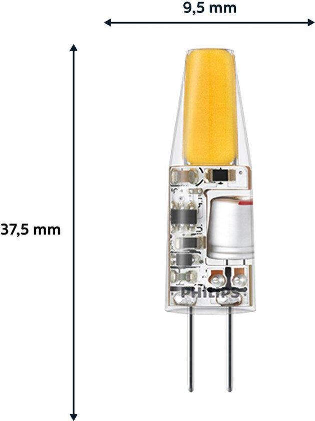 LED-pære G4 stiftpære 1,7W klar 2 700K 12V