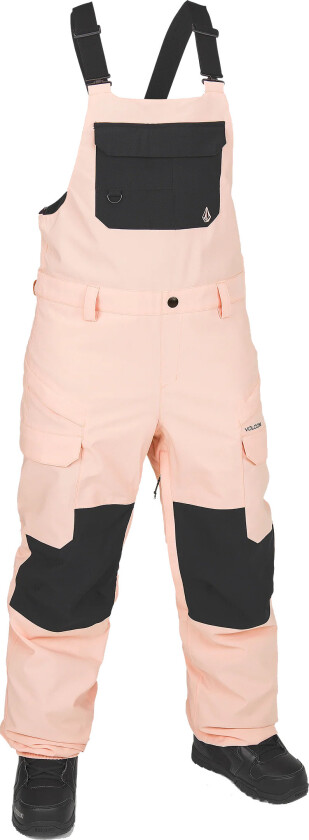 Women's Creston 3D Stretch Bib Overalls Coral Haze