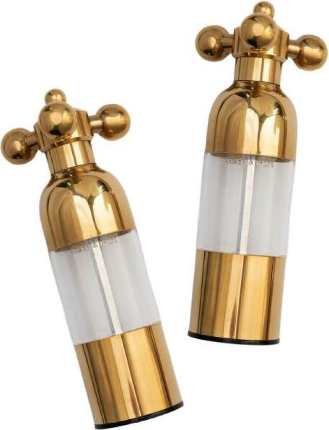 Axia salt- & pepperkvern 18 cm 2 stk gull