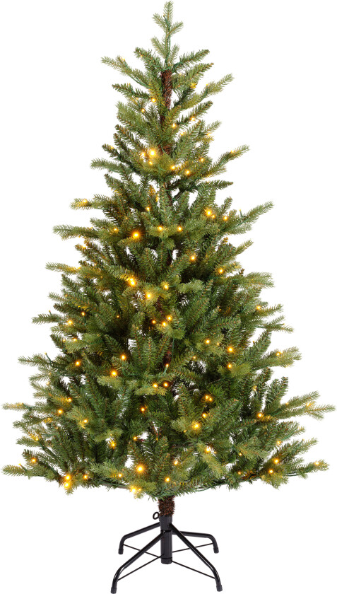 Enne Nordfuru juletre med LED - Grønn - 180cm