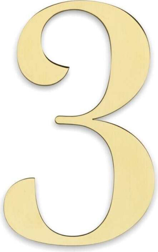 Century Husnummer H11.4cm Messing / 3