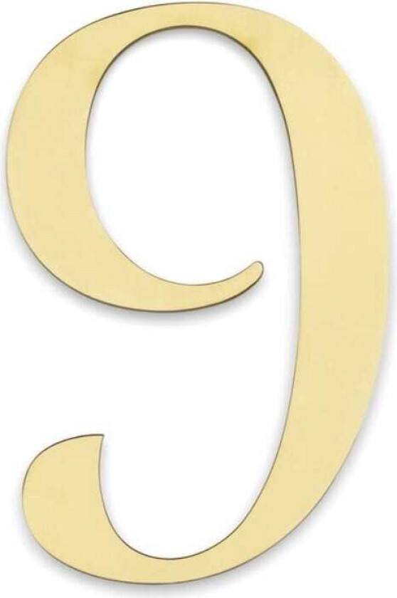 Century Husnummer H11.4cm Messing / 9