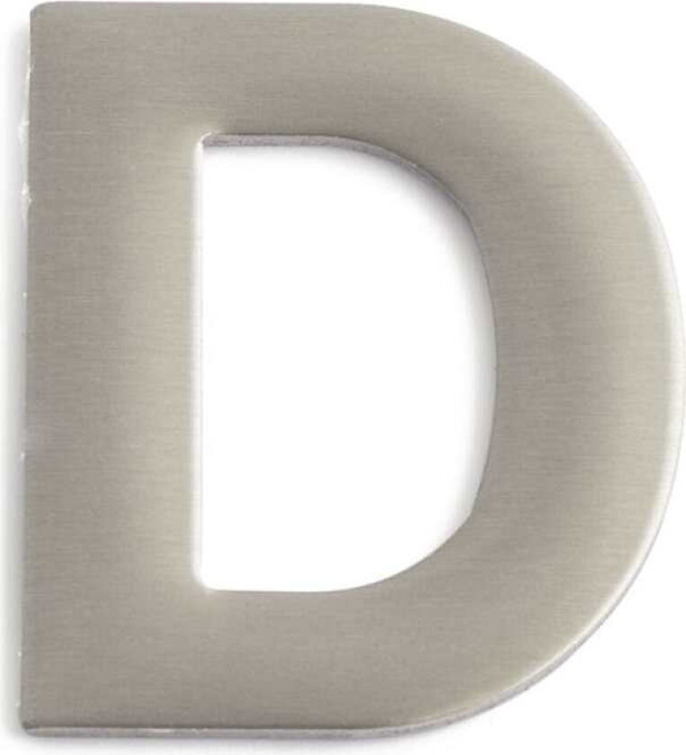 Husbokstav H5cm Rustfritt Stål / D