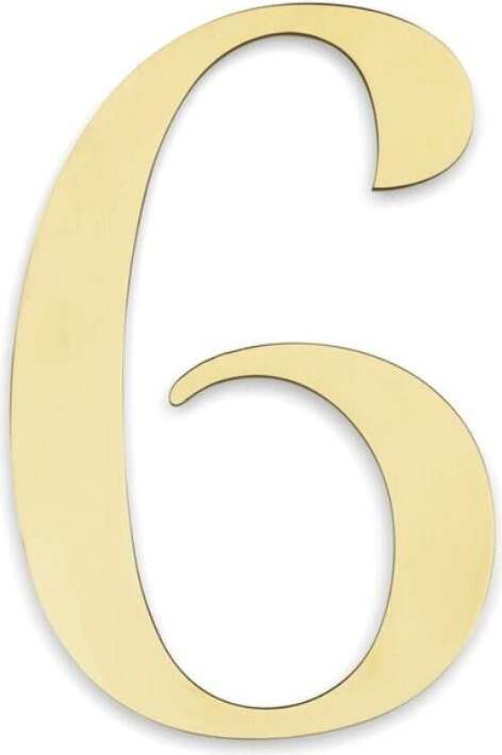 Century Husnummer H11.4cm Messing / 6