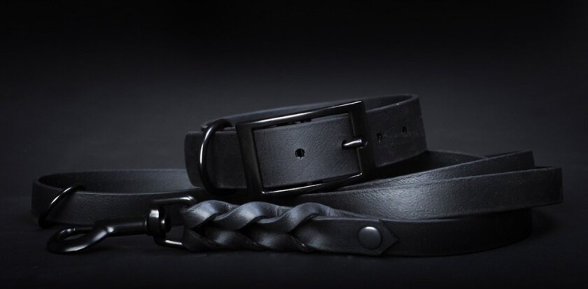 Tyylivoitto Classy Black on Black Hundehalsbånd Svart (XXS)