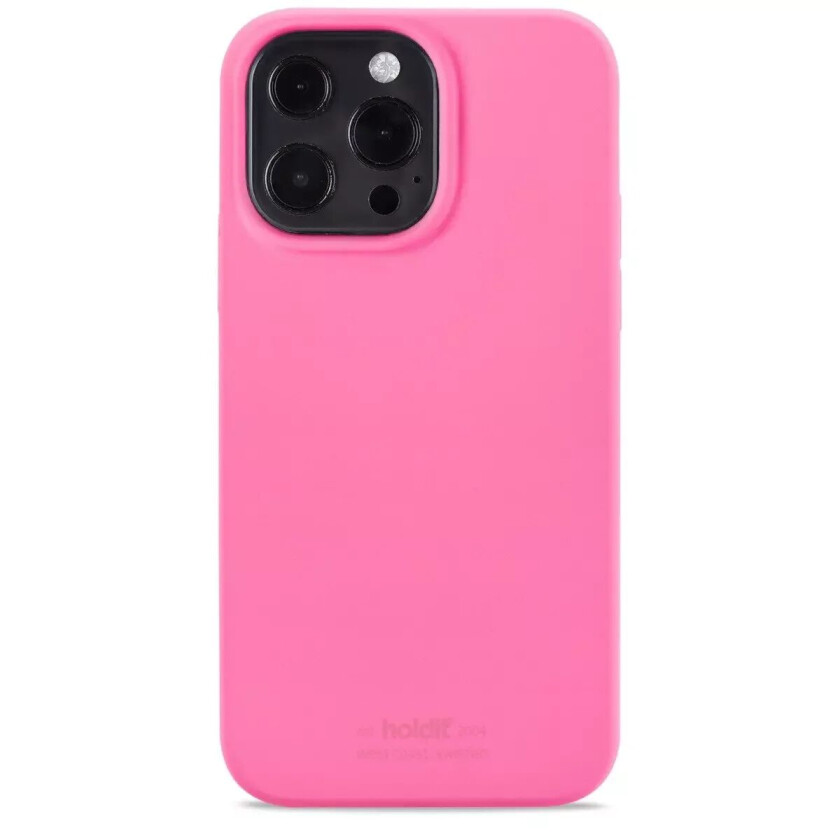 Holdit iPhone 13 Pro Soft Touch Silikon Deksel - Bright Pink