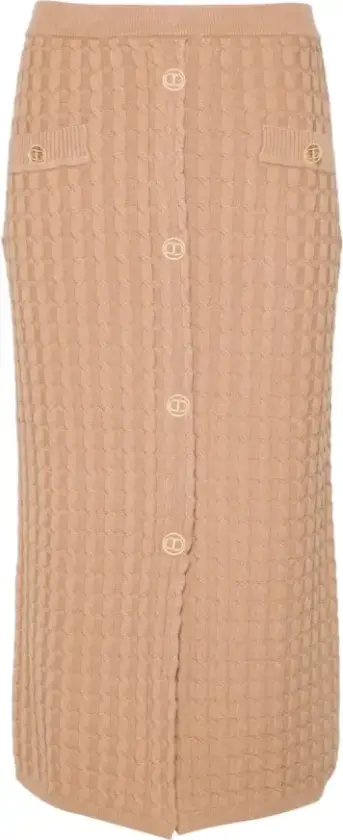 Dame, Skjørt, Brun, S