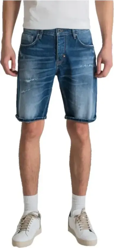 Herre, Shorts, Blå, W31