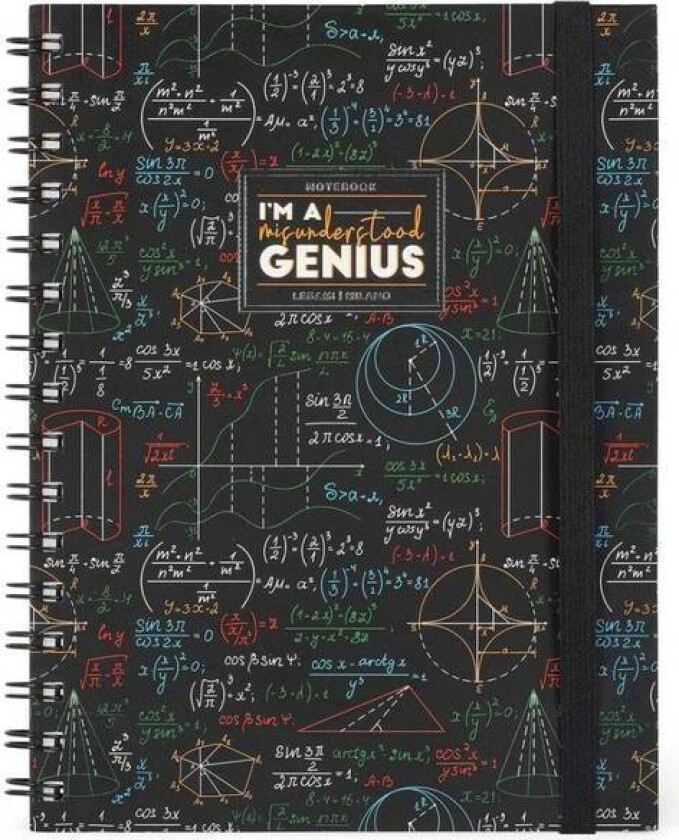Notatbok A5 Spiral "I`M A Misunderstood Genius" Fra