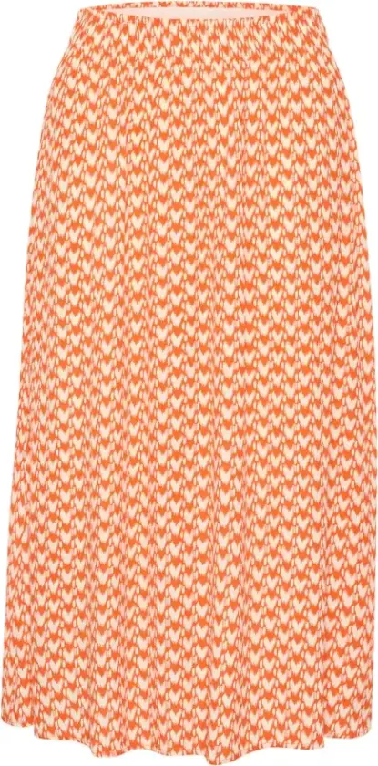 Dame, Skjørt, Oransje, L