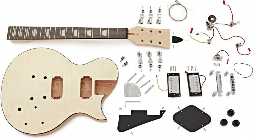 Gear4Music Guitarworks DIY Elektrisk Gitarsett Pro