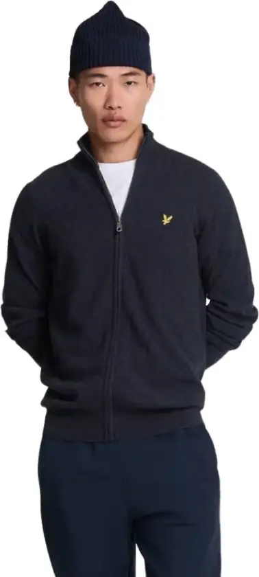 Herre, Strikkevarer, Blå, M