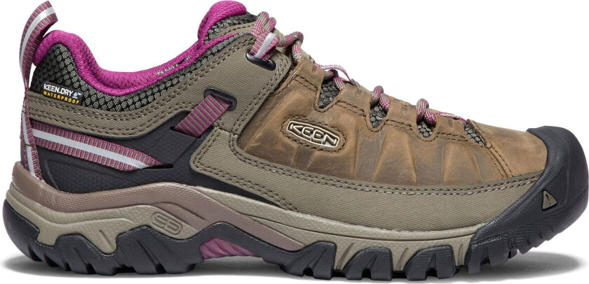 Keen Women's Targhee III Waterproof Hiking Shoes 37.5, Weiss/Boysenberry