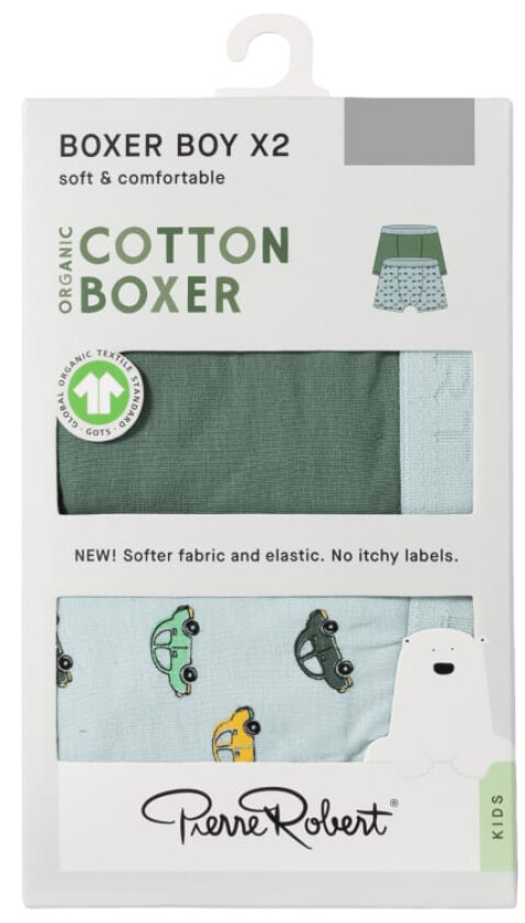 Boxer Cotton Boy Jadegreen-Skyblue 122-128