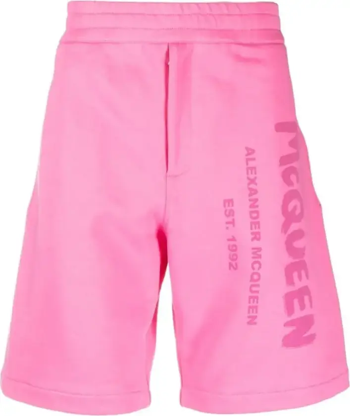 Alexander McQueen, Herre, Shorts, Rosa, M