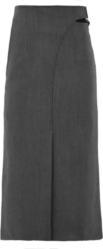 Dame, Skjørt, Grå, XS