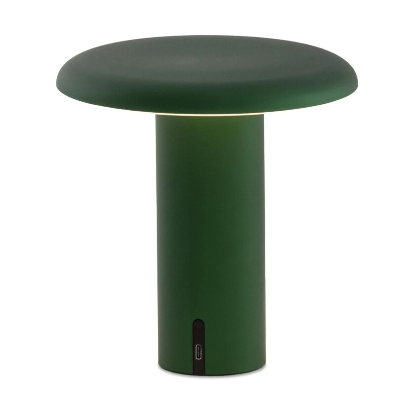 Takku portabel bordlampe 19 cm Anodized green