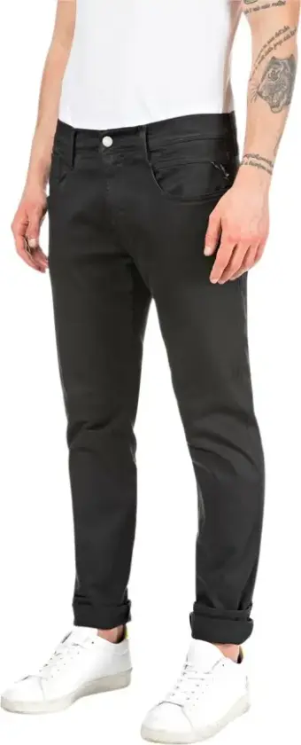 Herre, Jeans, Svart, W27 L32