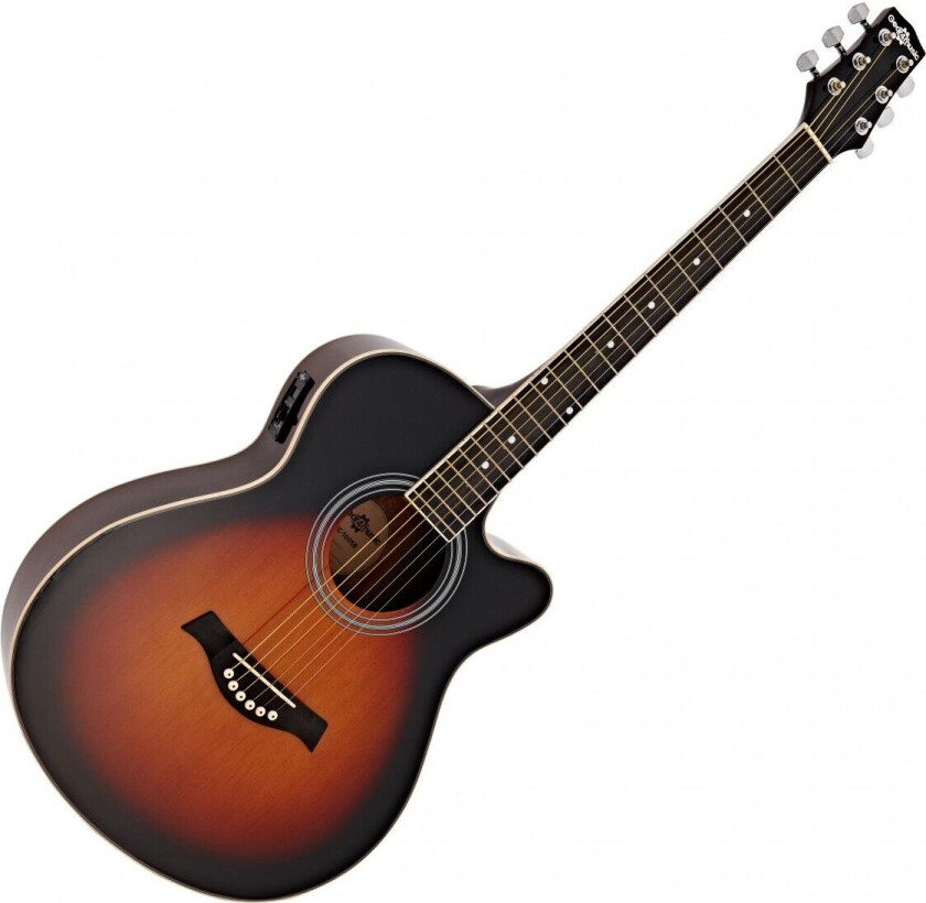 Gear4Music Single Cutaway Elektroakustisk Gitar fra Gear4music Sunburst