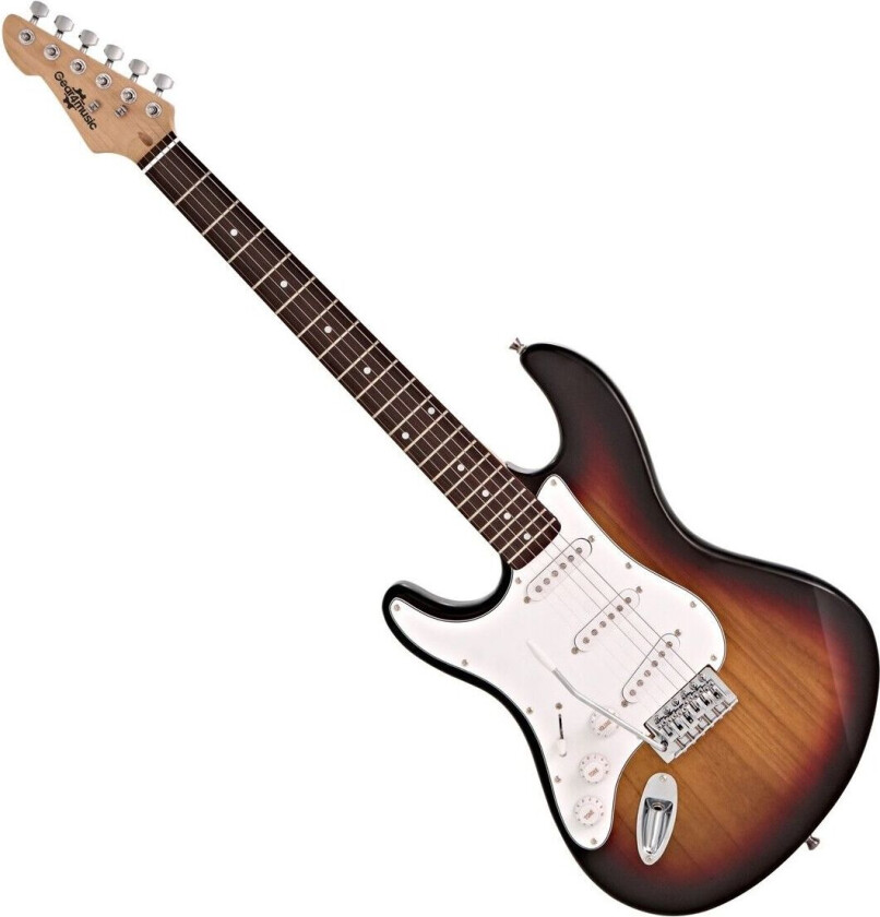 Gear4Music LA Left Handed Electric Guitar by Gear4music Sunburst - Nearly New