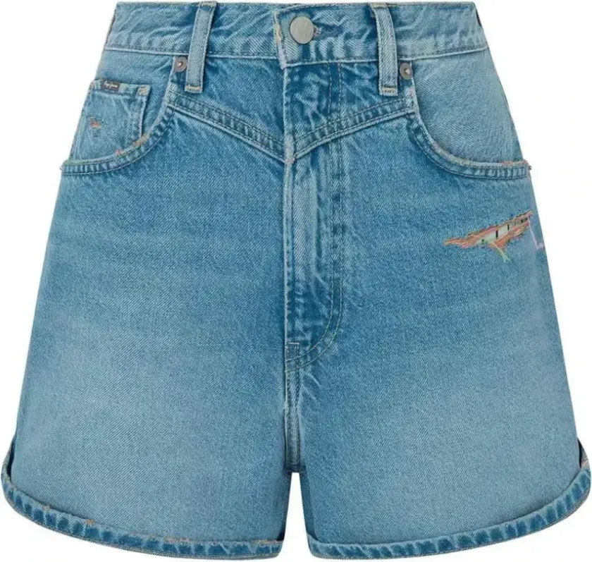 Dame, Shorts, Blå, W25