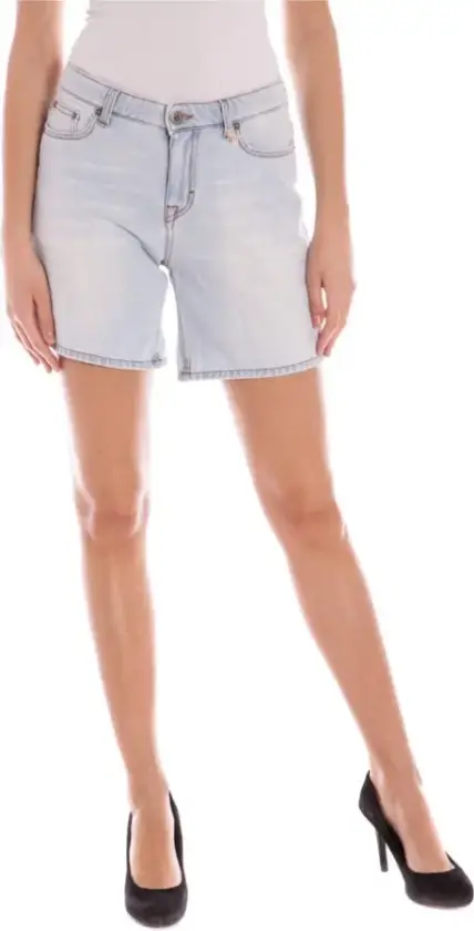 Dame, Shorts, Blå, W28
