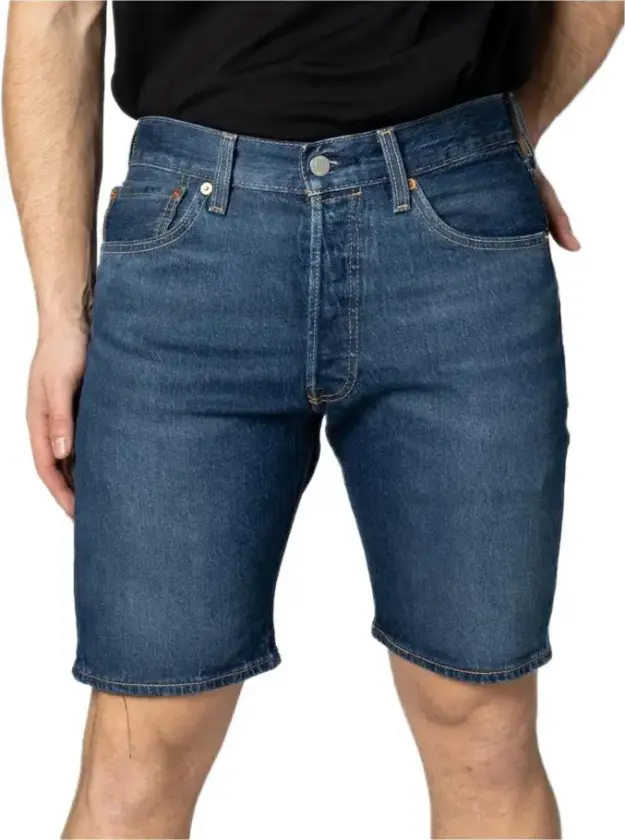 Herre, Shorts, Blå, W28